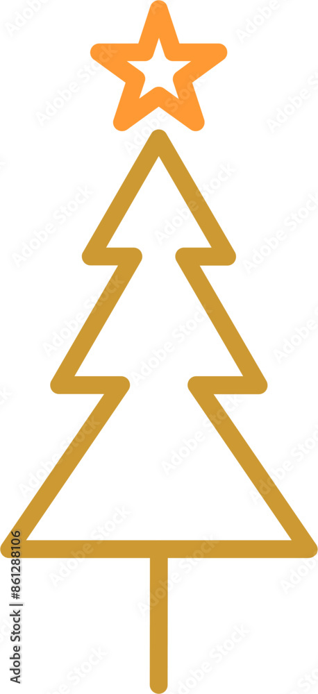 Christmas Tree Vector Icon Christmas Tree Vector Icon