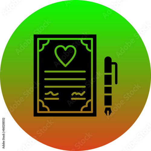 Wedding Contract Icon