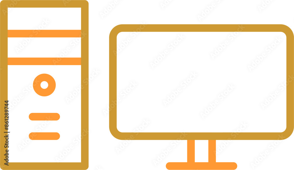 Desktop Vector Icon