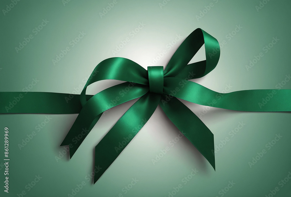 green ribbon with bow green ribbon with bow