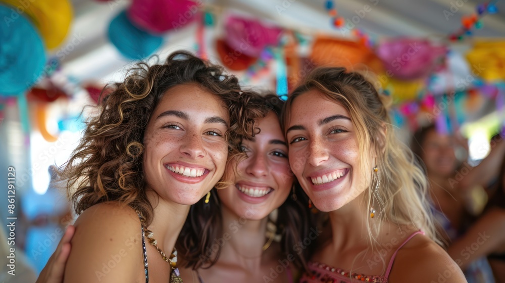Friends laughing and taking selfies at a fun gathering, with festive decorations and a lively atmosphere, capturing the joy and camaraderie of social events and memorable moments with friends Friends laughing and taking selfies at a fun gathering, with festive decorations and a lively atmosphere, capturing the joy and camaraderie of social events and memorable moments with friends
