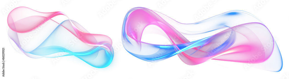 Naklejka premium colorful abstract technology effects set