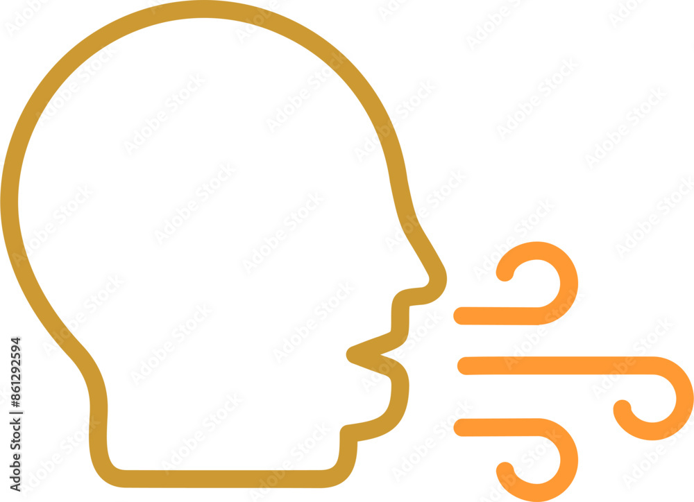 Bad Breath Vector Icon Bad Breath Vector Icon