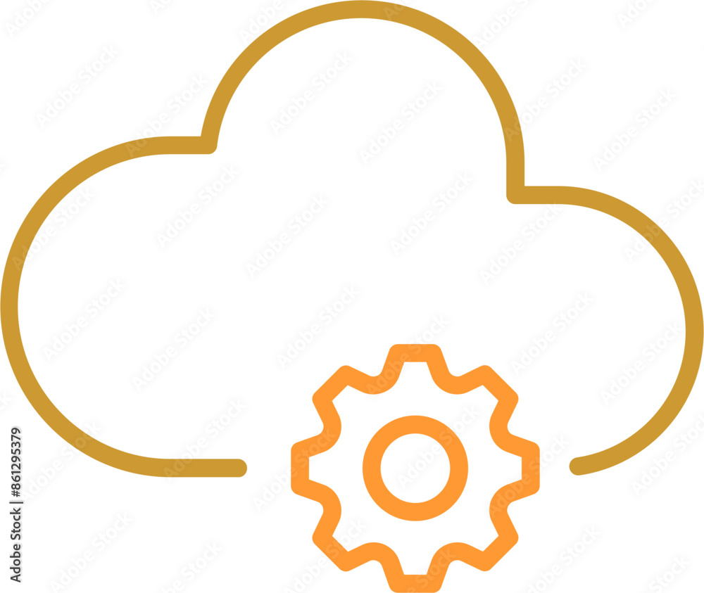 Cloud Computing Vector Icon Cloud Computing Vector Icon