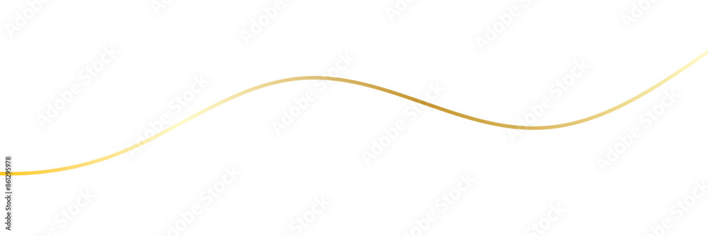 Golden wavy line, gold curved line, Vector illustration. EPS 10 Golden wavy line, gold curved line, Vector illustration. EPS 10