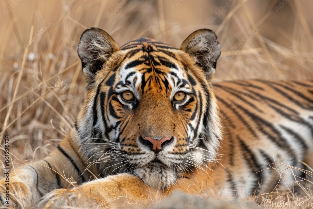 Obraz premium Bengal tiger (Panthera tigris tigris) portrait