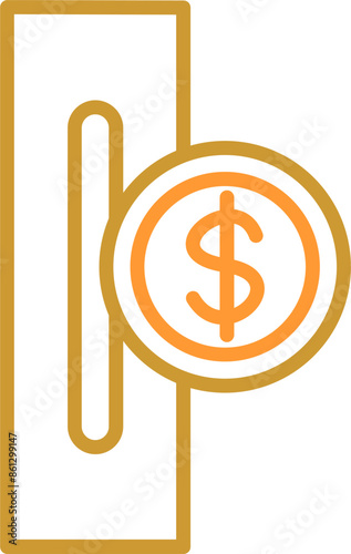 Slot for Coins Vector Icon