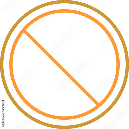 Prohibited Vector Icon