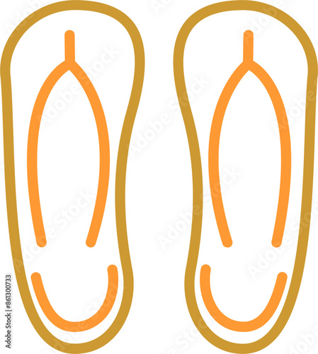 Slippers Vector Icon