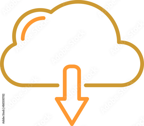 Cloud-Download Vector Icon