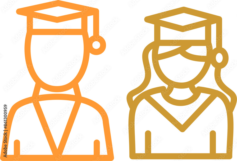 Graduates Vector Icon Graduates Vector Icon