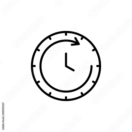 Time Forward Icon Ideal for Scheduling and Appointments