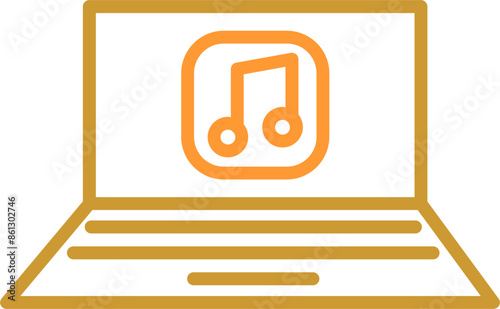 Play Music Vector Icon