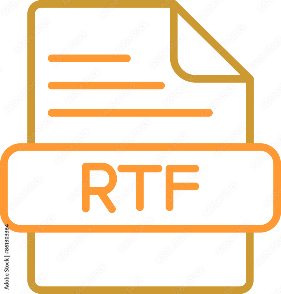 RTF Vector Icon