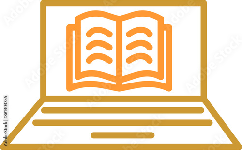 Online Books Vector Icon