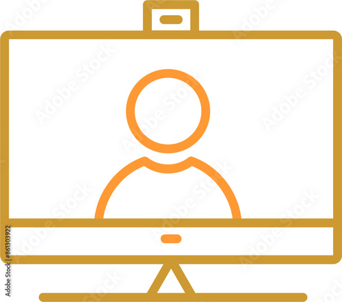 Video Communication Vector Icon