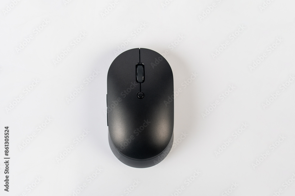 Computer mouse wireless on white background. Computer mouse wireless on white background.