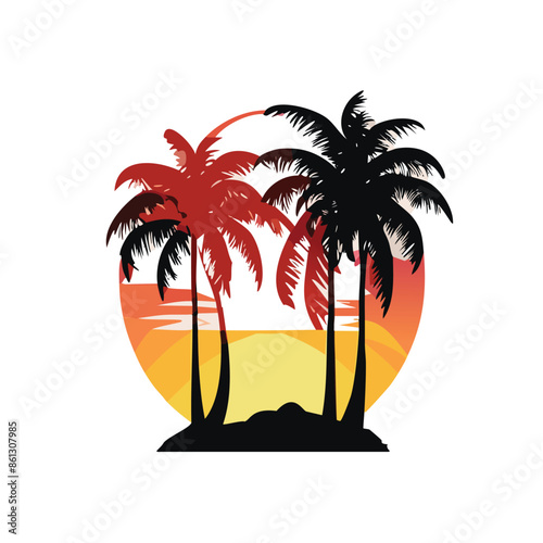 palm trees on the beach