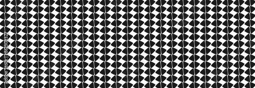 Illustration, vector, Geometry triangle, pattern,  geometric, overlapping, orderly arrangement background, black and white, banner, website.