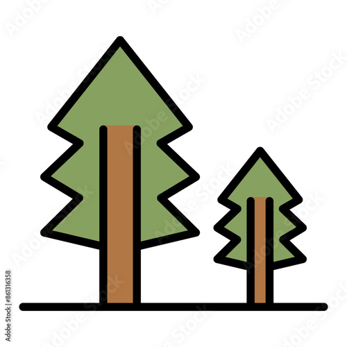 Tree, plant, forest, park icon