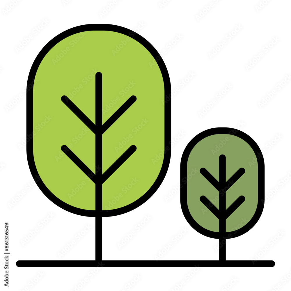 Tree, plant, forest, park icon