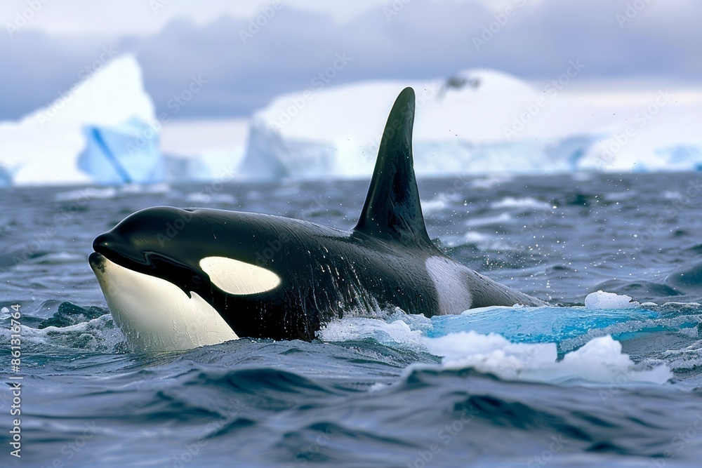 Naklejka premium Orca (Orcinus orca), Antarctica