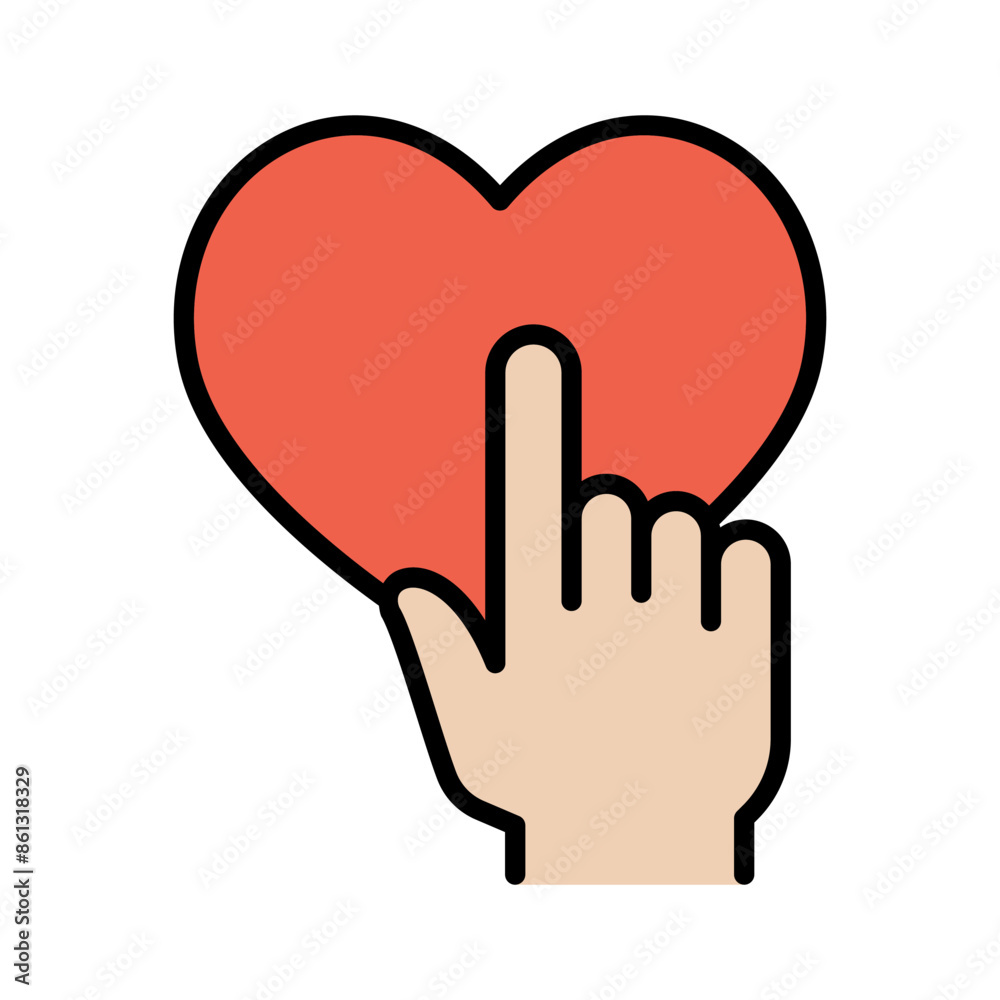 Obraz premium Online donation icon