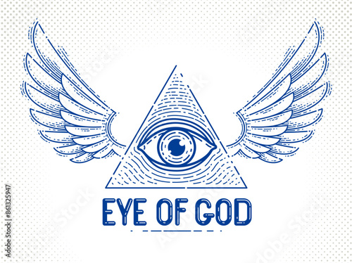 All seeing eye of god in sa...