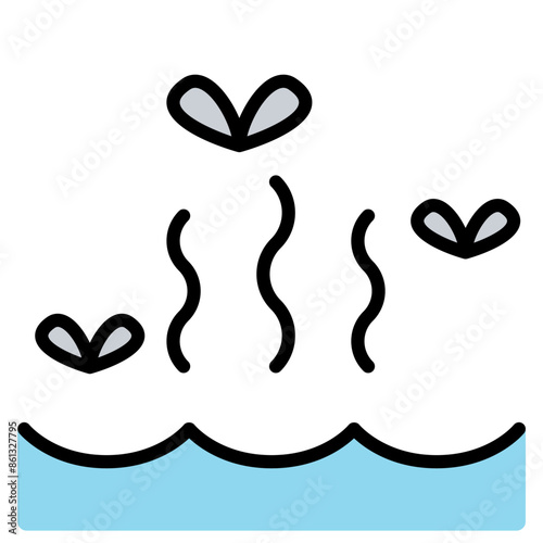 Water pollution icon