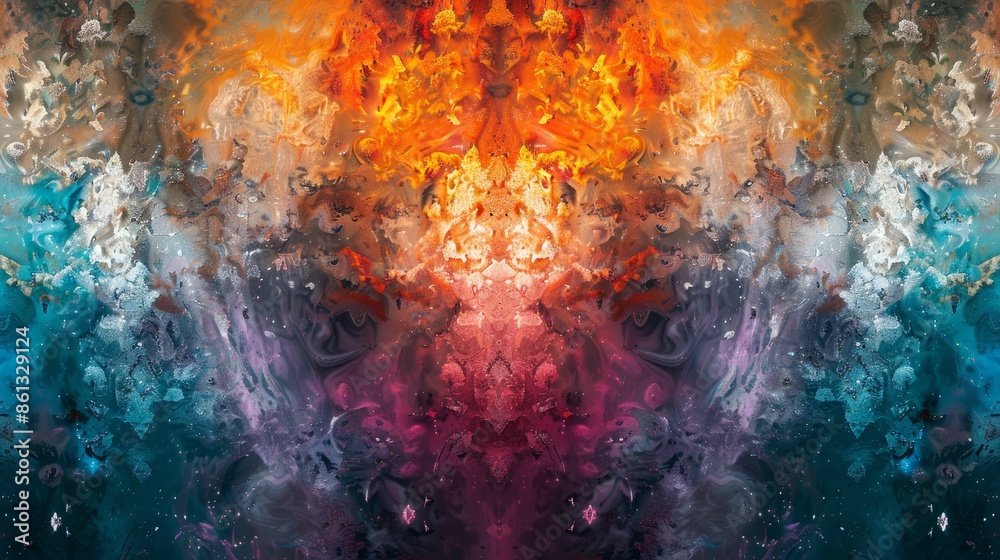 Abstract kaleidoscopic multicolor texture creating a mesmerizing and stunning photographic backdrop Abstract kaleidoscopic multicolor texture creating a mesmerizing and stunning photographic backdrop