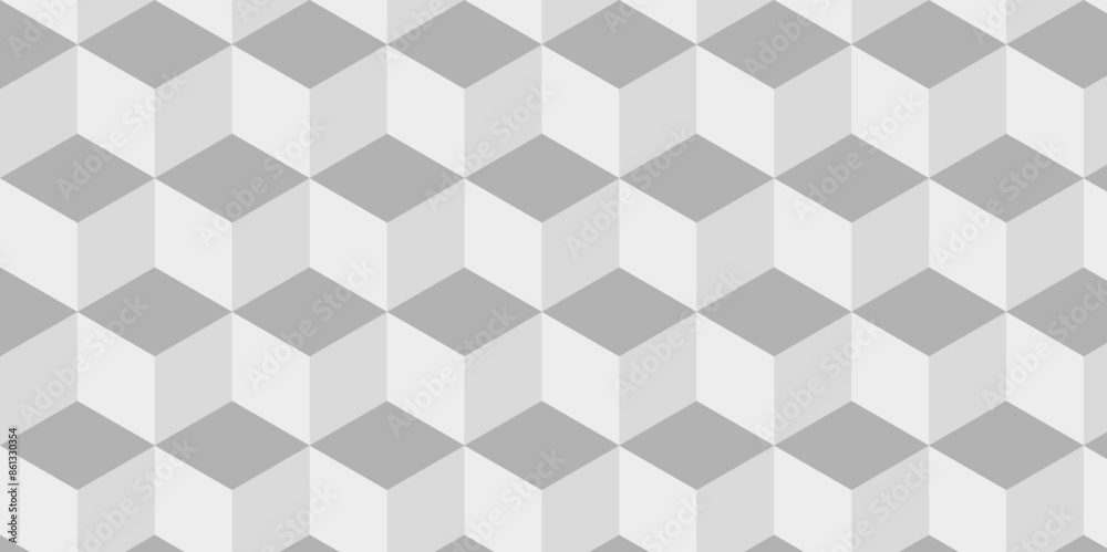 Abstract white and gray style minimal blank cubic. Geometric pattern illustration mosaic, square and triangle wallpaper. Seamless cube technology business concept. Abstract white and gray style minimal blank cubic. Geometric pattern illustration mosaic, square and triangle wallpaper. Seamless cube technology business concept.
