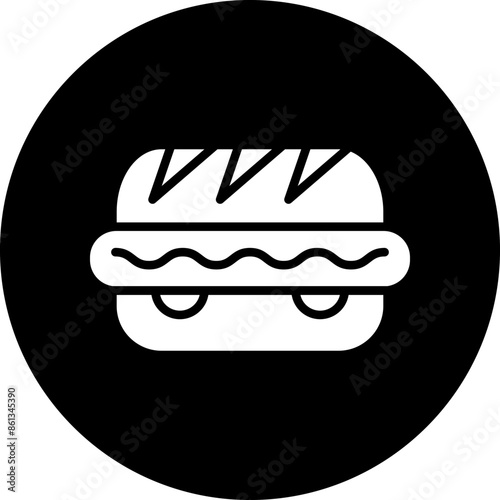 Vector Design Hot Dog Icon Style