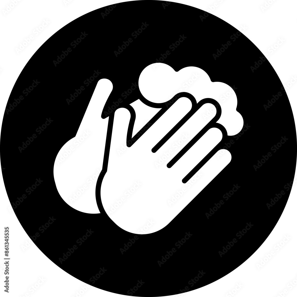 Obraz premium Vector Design Hand Washing Icon Style