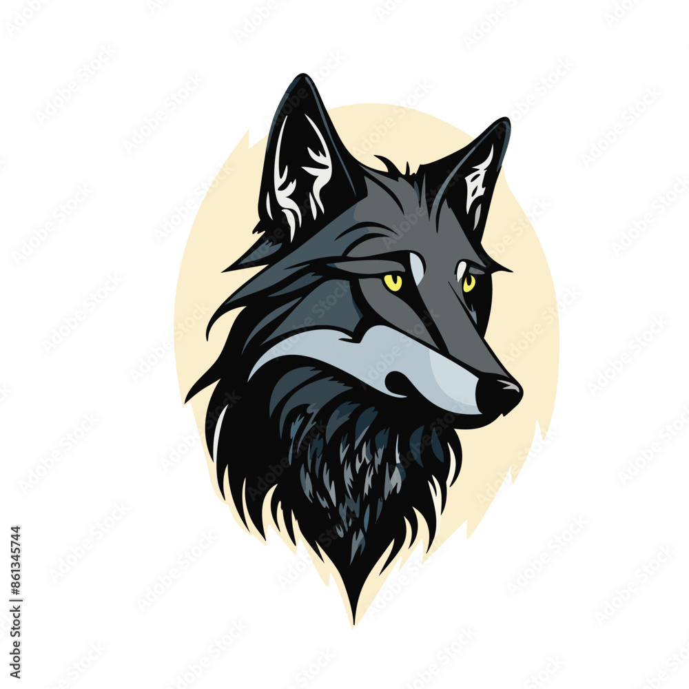 Fototapeta premium wolf head mascot