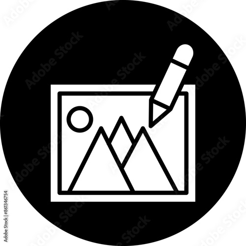 Vector Design Photo Editing Icon Style