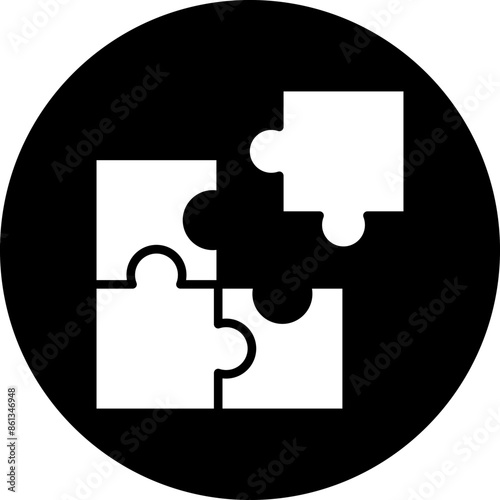 Vector Design Puzzle Icon Style