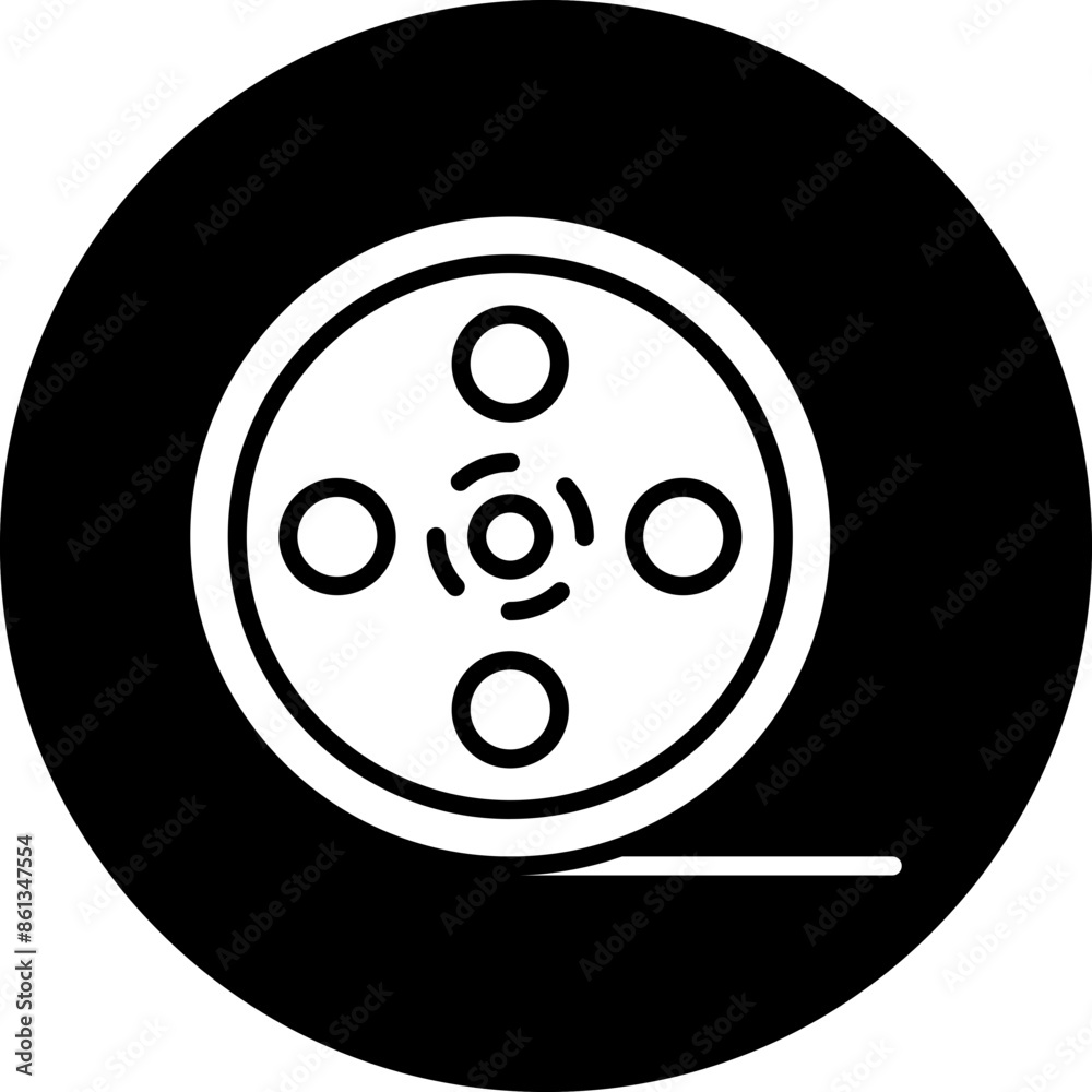 Vector Design Film Reel Icon Style Vector Design Film Reel Icon Style