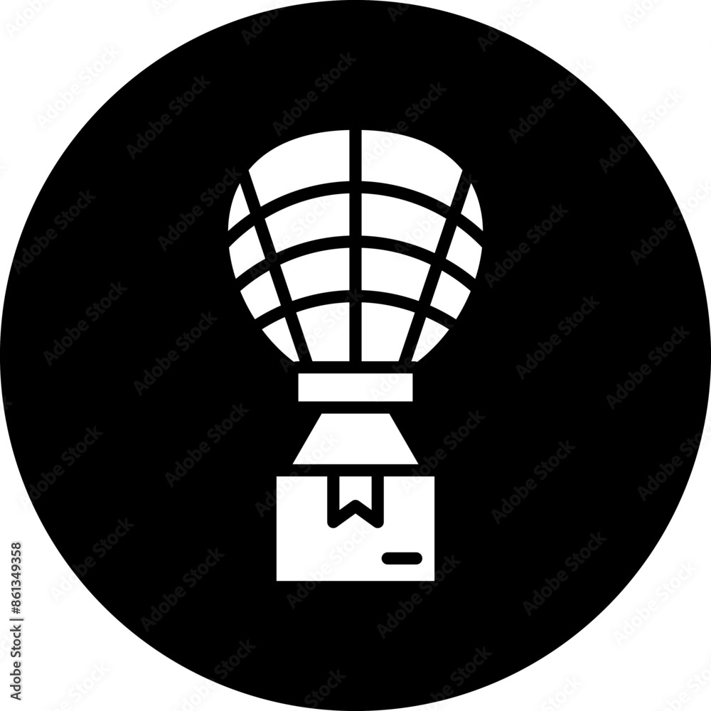 Vector Design Air Balloon Delivery Icon Style Vector Design Air Balloon Delivery Icon Style