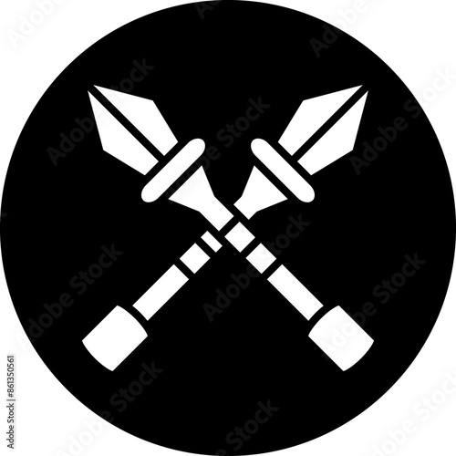 Vector Design Spear Icon Style
