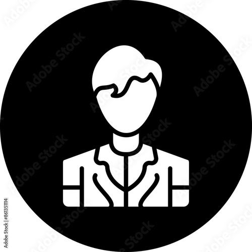 Vector Design Model Male Icon Style