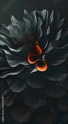 Dramatic Floral Macro Shot With Striking Monochrome and Contrast Effects