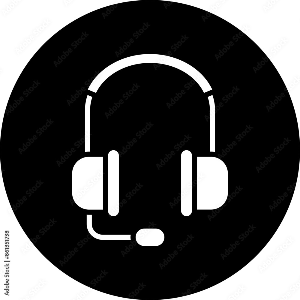 Vector Design Headphones Icon Style Vector Design Headphones Icon Style