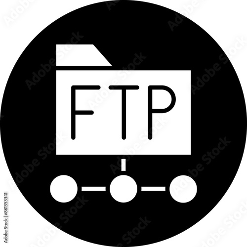 Vector Design Ftp Protocol Icon Style