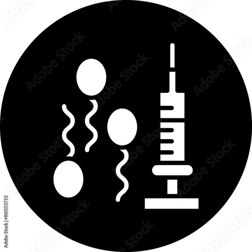 Vector Design In Vitro Fertilization Icon Style