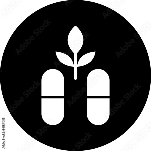 Vector Design Cbd Capsules Icon Style