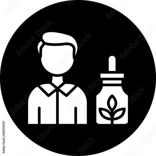 Vector Design Cbd Oil Users Icon Style