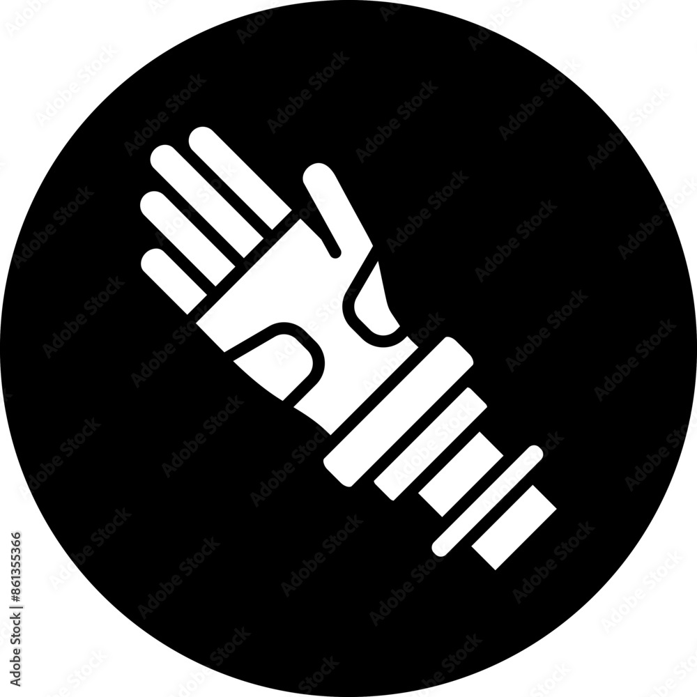 Vector Design Bionic Arm Icon Style Vector Design Bionic Arm Icon Style