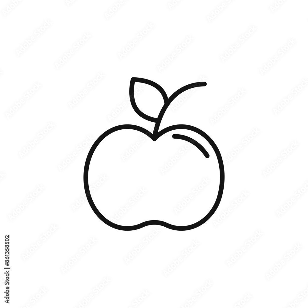Red Apple Icon Ideal for Nutrition and Wellness Red Apple Icon Ideal for Nutrition and Wellness