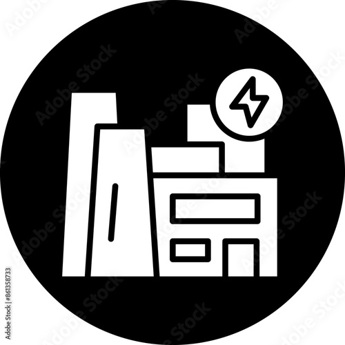 Geothermal Energy Icon Style
