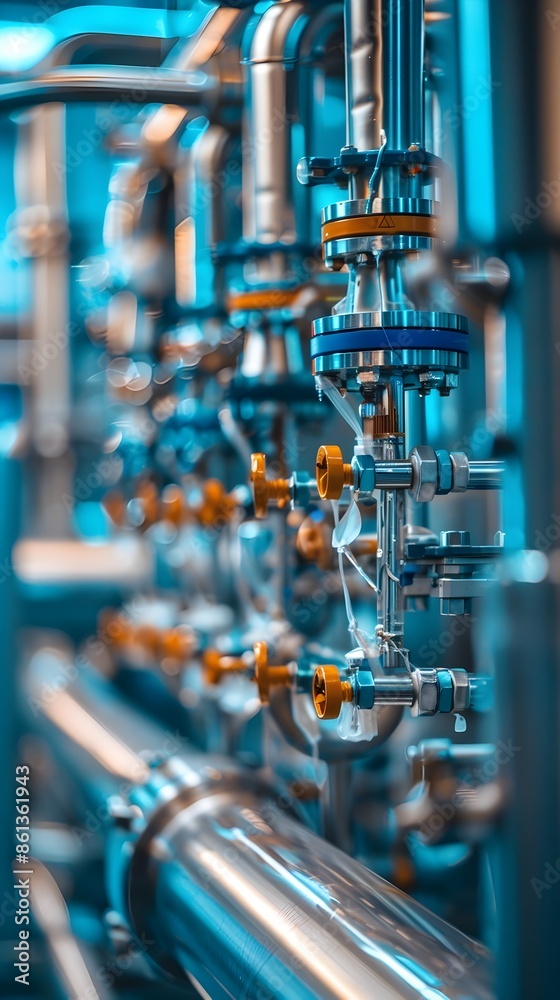 Intricate Biofuel Processing Machinery with Interconnected Pipes and Tanks Intricate Biofuel Processing Machinery with Interconnected Pipes and Tanks